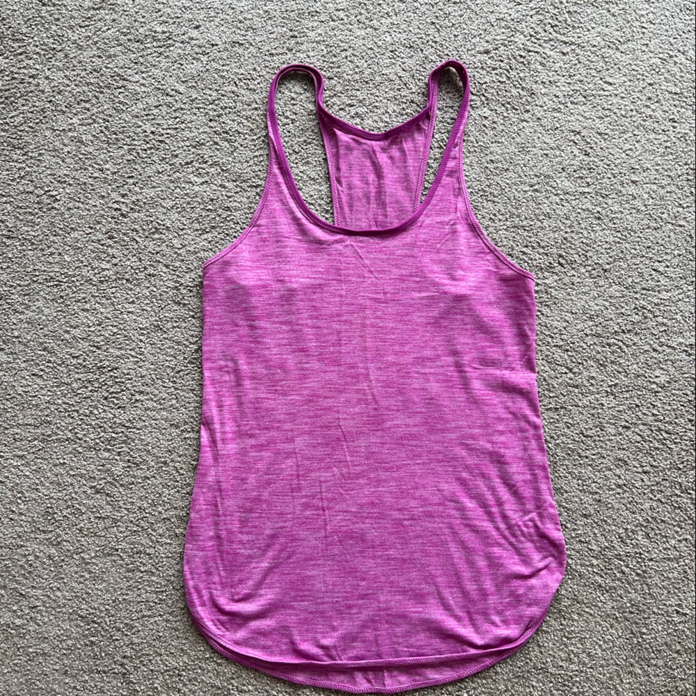 Lululemon purple/pink tank top size 6/8